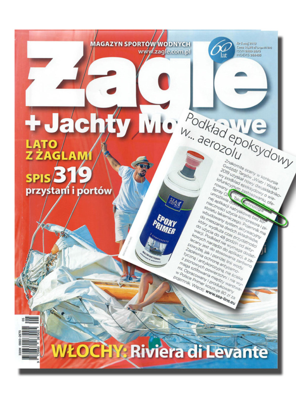 Epoxy primer in the “Żagle” water sports magazine