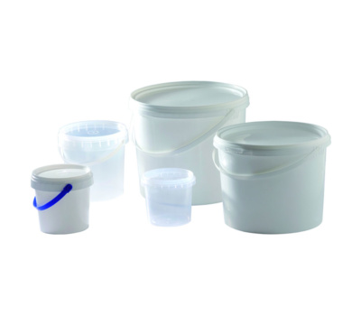 Plastic cups (buckets) with lid